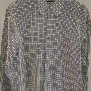 Men's Window Pane Dress Shirt
